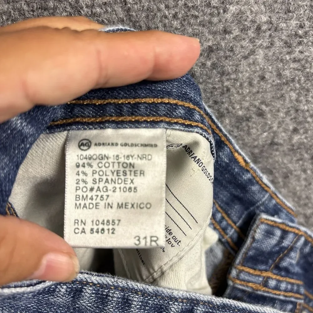 AG Adriano Goldschmied Protege Jeans Mens Size 31R blue Straight